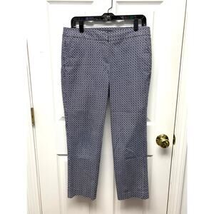 Donna Ricco Pants Black and White Pattern, Stretch, Tapered Leg, Size 8